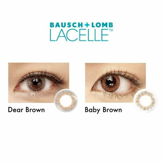 Bausch & Lomb LACELLE 1-day 博士倫 (ICONIC系列Dear Brown耀目啡 /Baby Brown率性啡) 日棄彩妝隱形眼鏡