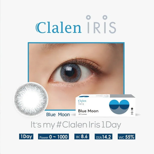 CLALEN 1DAY IRIS BLUE MOON｜每日即棄彩妝隱形眼鏡