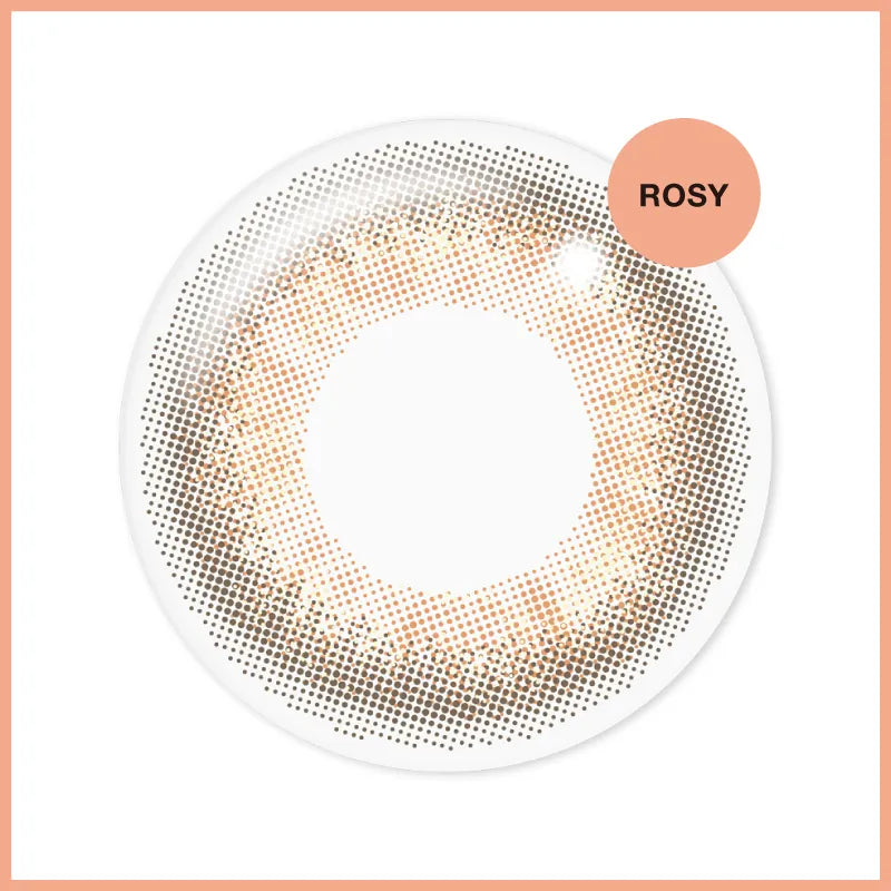QUINLIVAN - LIGHT SERIES 聖光系列 1 DAY ROSY 玫瑰棕（10片裝）每日即棄彩妝隱形眼鏡