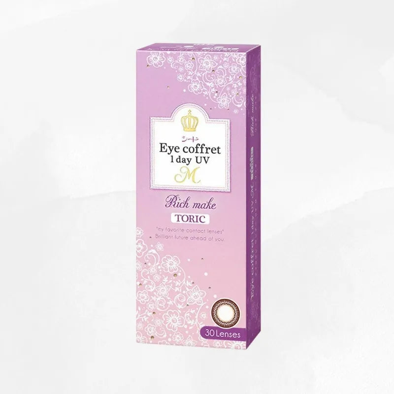 SEED EYE COFFRET 1 DAY UV M TORIC Rich make 每日即棄彩妝隱形眼鏡（散光）