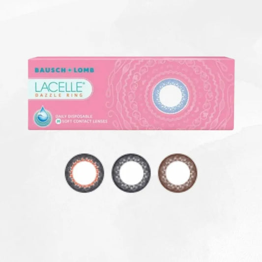 Bausch & Lomb LACELLE 1-day 博士倫 亮啡/鑽黑/彩銅 特大眼CON系列 日棄彩妝隱形眼鏡