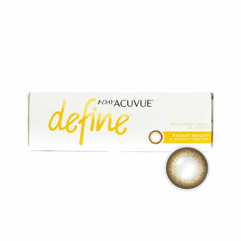 DEFINE 1-DAY ACUVUE（Radiant Bright 閃鑽啡）＊＊10盒套裝 $1960＊＊