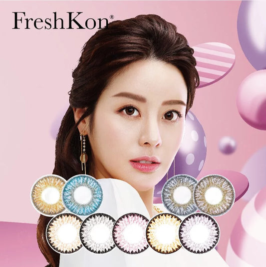 FRESHKON COLORS FUSION 1-MONTH (平光 至 近視 450 度) （2 片裝）每月拋棄彩妝隱形眼鏡