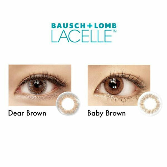 Bausch & Lomb LACELLE 1-day 博士倫 (ICONIC系列Dear Brown耀目啡 /Baby Brown率性啡） 日棄彩妝隱形眼鏡