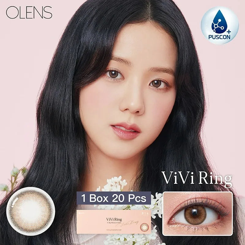 OLENS – VIVI RING BROWN｜1 DAY（1盒20片)