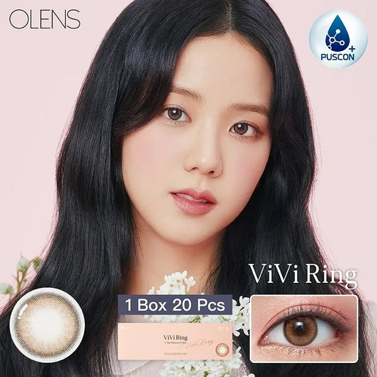 OLENS – VIVI RING BROWN｜1 DAY（1盒20片)