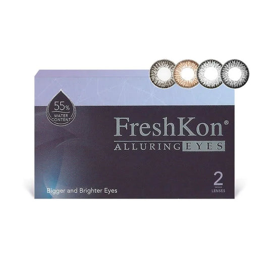 FRESHKON ALLURING EYES 1-MONTH  (平光 至 近視 700度) （2 片裝）每月拋棄彩妝隱形眼鏡