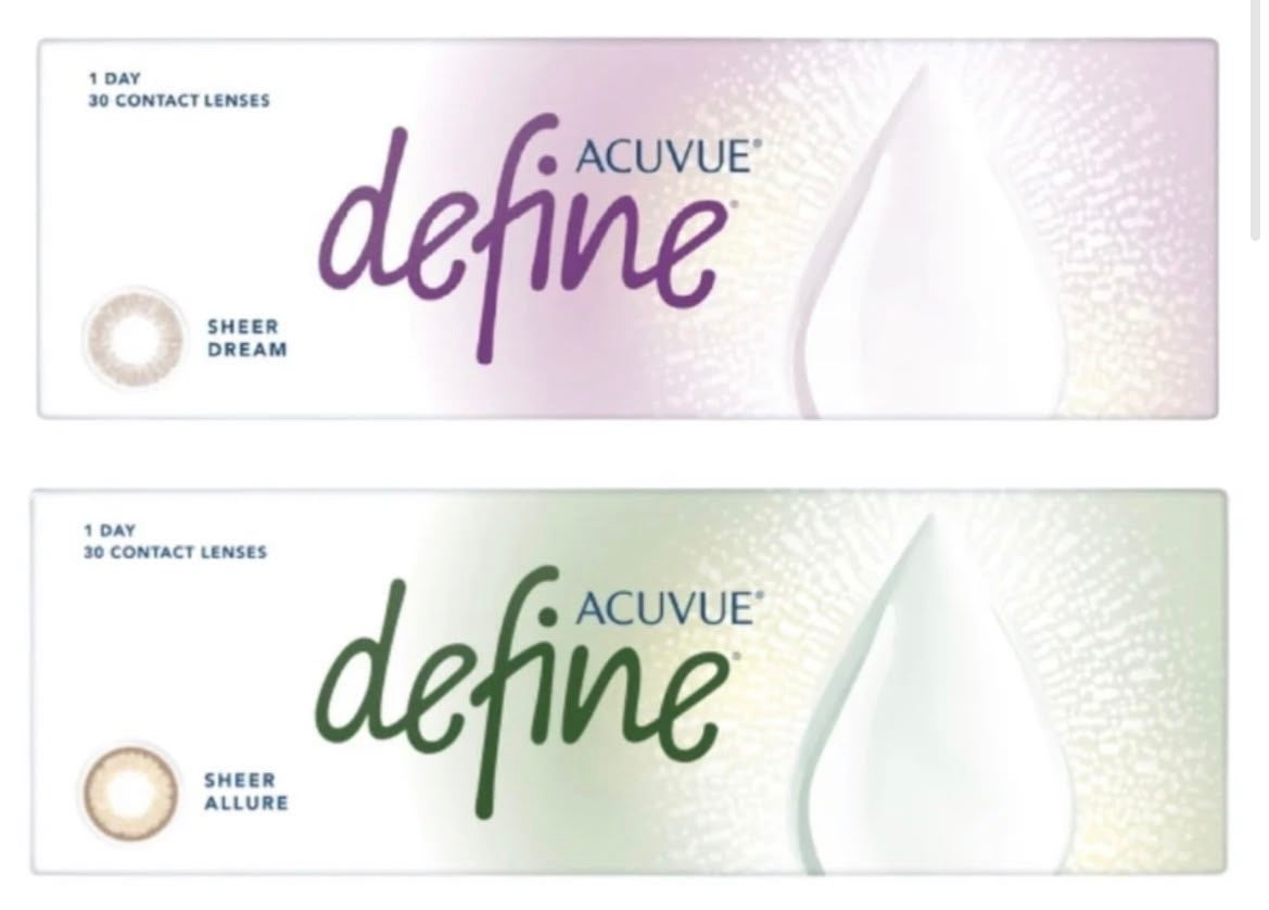 DEFINE 1-DAY ACUVUE (Sheer Allure 蜜紗棕) **10盒套裝 $1960**