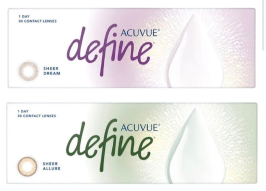 DEFINE 1-DAY ACUVUE (Sheer Allure 蜜紗棕) **10盒套裝 $1960**